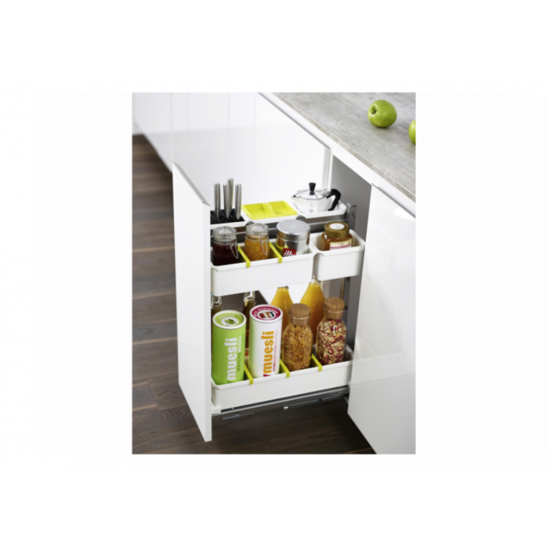 Bộ rổ kéo cho tủ rộng 600mm Hafele 545.67.266 màu trắng