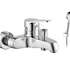 Bộ sen nóng lạnh Proxia inox bóng (kèm bộ dây tay sen) PR-306