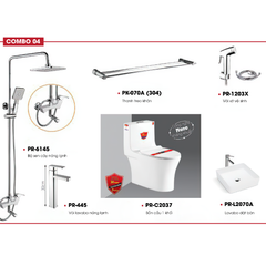 Bộ thiết bị phòng tắm cao cấp Proxia Combo 04