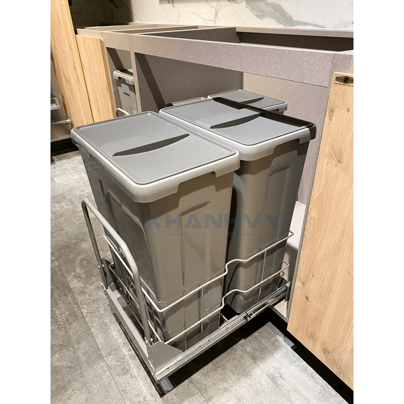 Bộ Thùng Rác và Nắp Tủ Cánh Mở 400mm Imundex 7 805 802