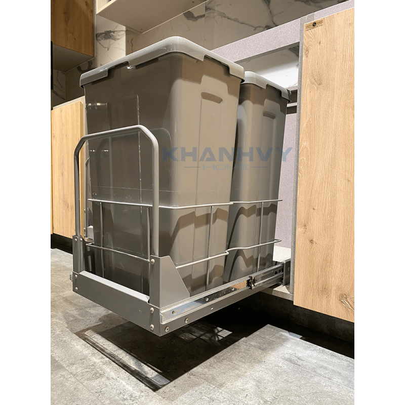 Bộ Thùng Rác và Nắp Tủ Cánh Mở 400mm Imundex 7 805 802