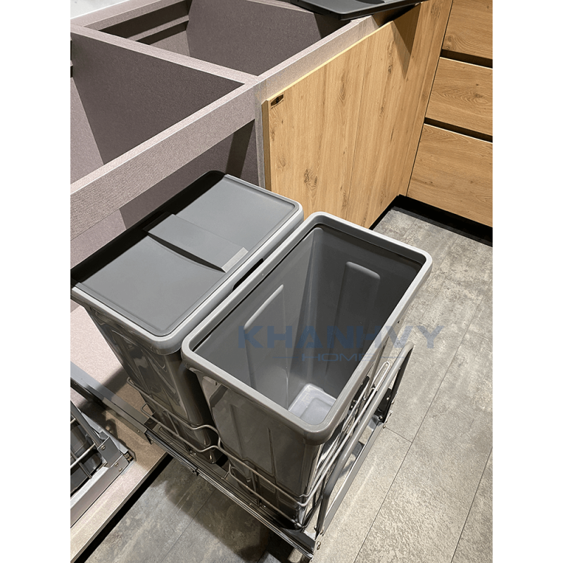 Bộ Thùng Rác và Nắp Tủ Cánh Mở 400mm Imundex 7 805 802