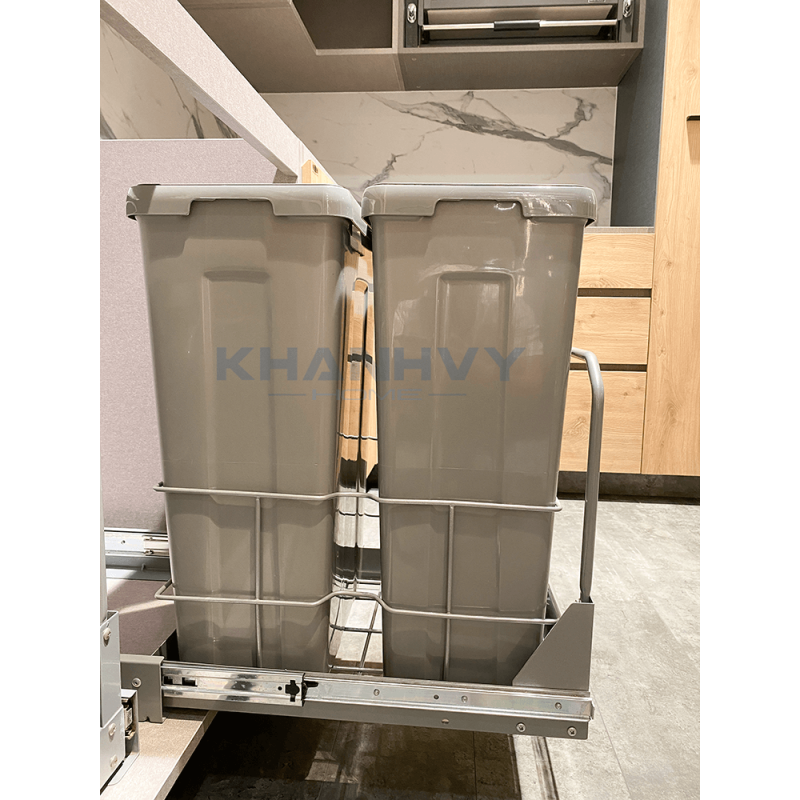 Bộ Thùng Rác và Nắp Tủ Cánh Mở 400mm Imundex 7 805 802