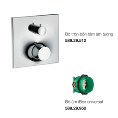 Bộ trộn âm 2 đường nước Axor Massaud có điều nhiệt 589.25.514