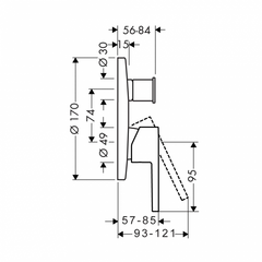 Bộ trộn âm AXOR Starck 2 đường nước 589.51.229