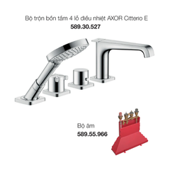Bộ trộn bồn tắm 4 lỗ điều nhiệt AXOR Citterio E 589.30.530
