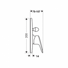 Bộ trộn bồn tắm âm Logis Hansgrohe 589.52.416