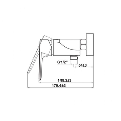 Bộ trộn nổi 1 đường nước Kobe chrome Hafele 589.15.006
