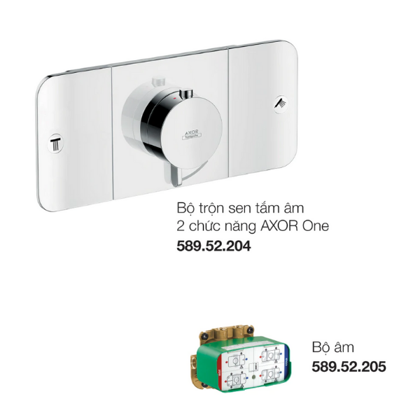 Bộ trộn sen tắm âm 2 chức năng AXOR One 589.52.229