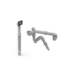 Bộ Xả Chậu Rửa Chén 2 Hộc Hafele 567.25.876