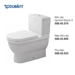 Bồn cầu hai khối Starck 3 Duravit 588.46.402