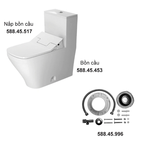 Bồn cầu một khối Durastyle cho Sensowash Duravit 588.46.452