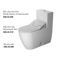 Bồn cầu một khối Me By Starck với Sensowash Duravit 588.46.412