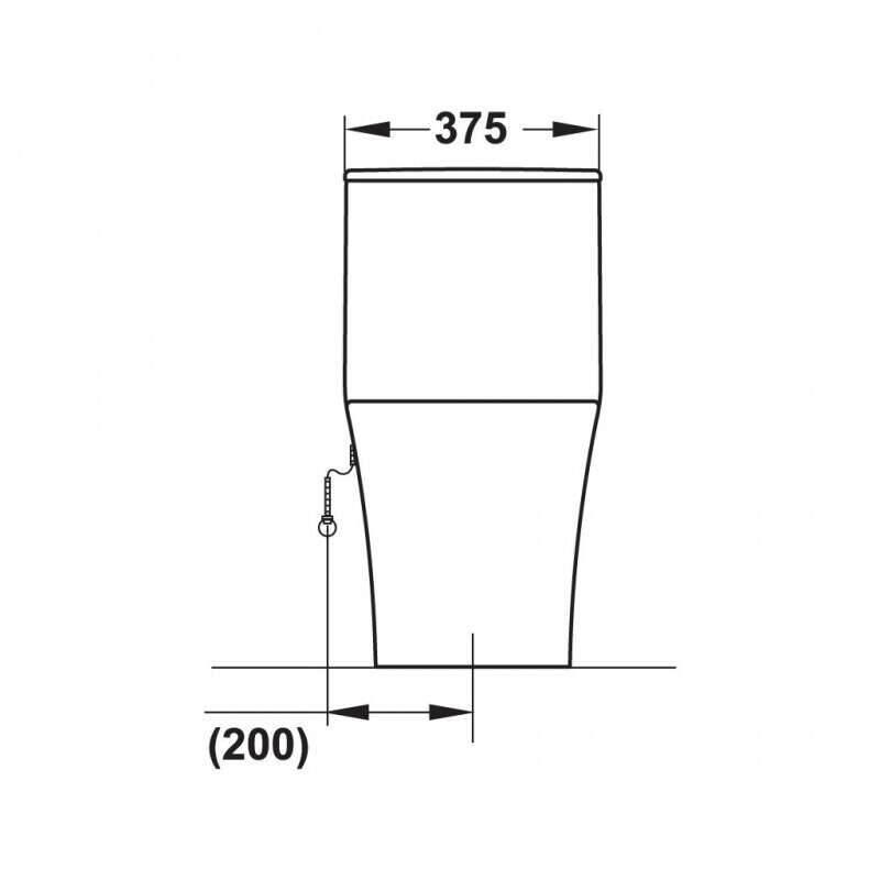 Bàn cầu một khối Sapporo Hafele 588.79.407