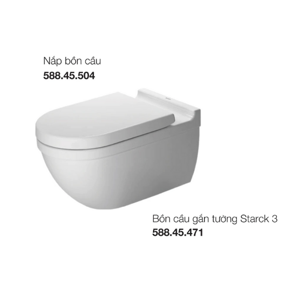 Bồn cầu treo tường Starck 3 Duravit 588.46.403