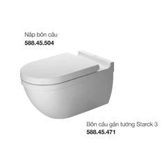 Bồn cầu treo tường Starck 3 Duravit 588.46.403