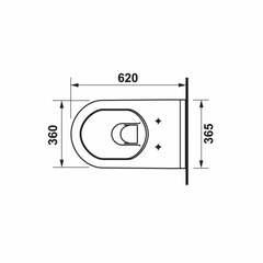 Bồn cầu treo tường Starck 3 Duravit 588.46.403
