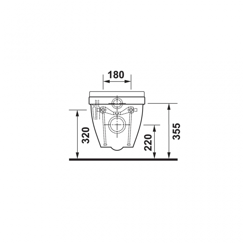 Bồn cầu treo tường Starck 3 Duravit 588.46.403