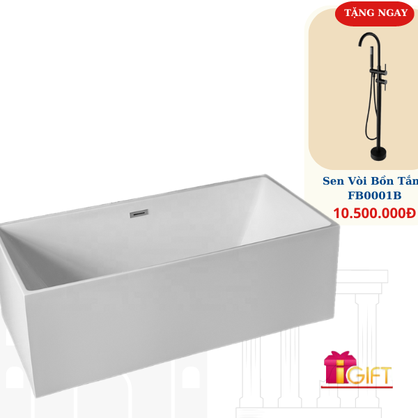 Bồn Tắm Acrylic Độc Lập Mowoen MW8109-130
