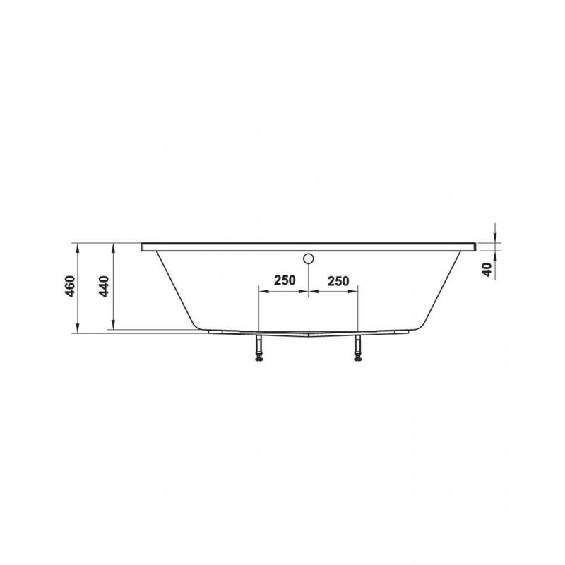 Bồn tắm âm hình bầu dục Nagoya 1700 Hafele 588.79.600