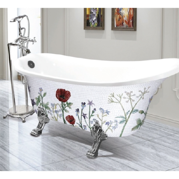 Bồn Tắm Chân Rồng Nghệ Thuật Roland BT-022