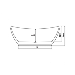 Bồn tắm độc lập Nagoya hình bầu dục 1700 Hafele 588.99.600