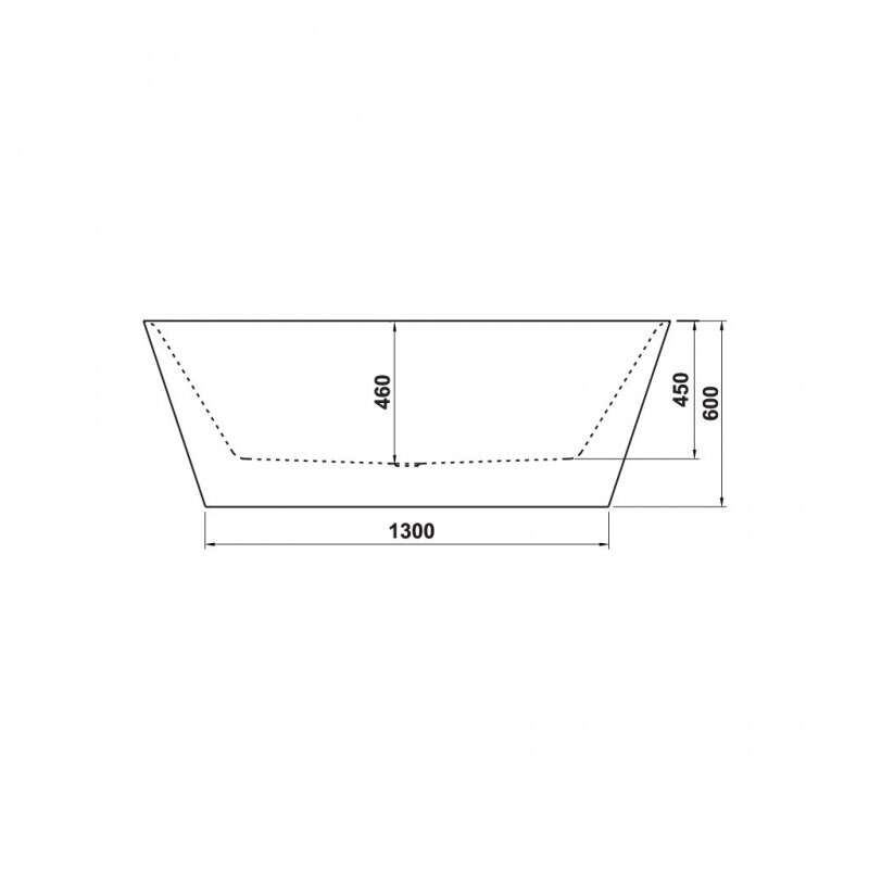 Bồn tắm độc lập Nagoya hình chữ nhật 1700 Hafele 588.99.610