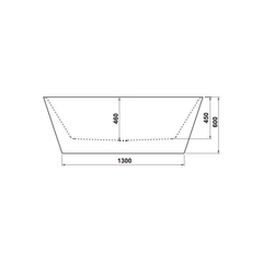 Bồn tắm độc lập Nagoya hình chữ nhật 1700 Hafele 588.99.610