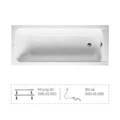 Bồn tắm tắm âm D-code 1700 Duravit 588.45.646