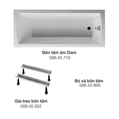Bồn tắm tắm âm Daro 1700 Duravit 588.45.370