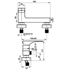 Bộn trộn sen tắm lắp nổi REGAL Hafele 495.61.123