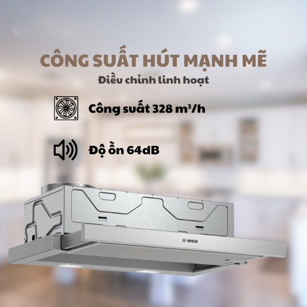 Máy hút mùi Bosch DFM063W56B âm tủ 60 cm
