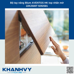 Bộ tay nâng Blum AVENTOS HK top nhấn mở 22K2500T 9292581