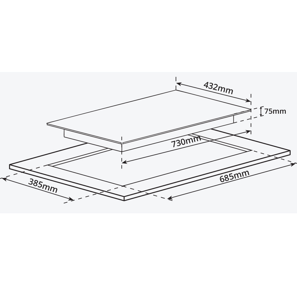Bếp từ Garis G1216 2 vùng nấu
