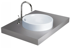 Chậu lavabo Cotto C00027 đặt trên bàn Neo