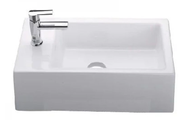 Chậu lavabo Cotto C0032 đặt trên bàn Space Solution