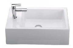 Chậu lavabo Cotto C0032 đặt trên bàn Space Solution