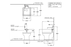 Chậu lavabo Cotto C3300 dịch vụ đặt sàn Slop Sink