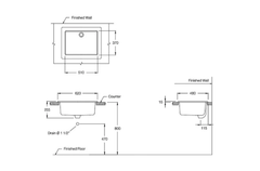 Chậu lavabo Cotto C5241 dịch vụ đặt bàn Sink 24