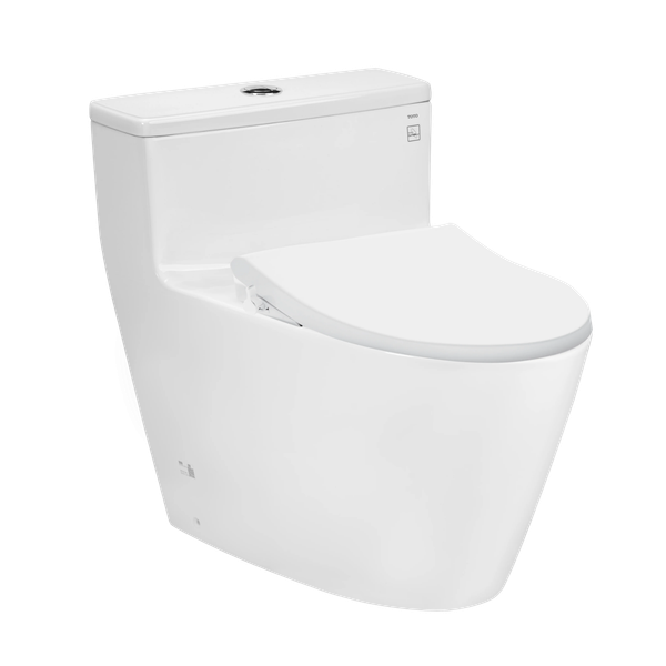 Bàn cầu một khối TOTO MS625DE4XW kèm nắp rửa cơ ECOWASHER TCW1211A