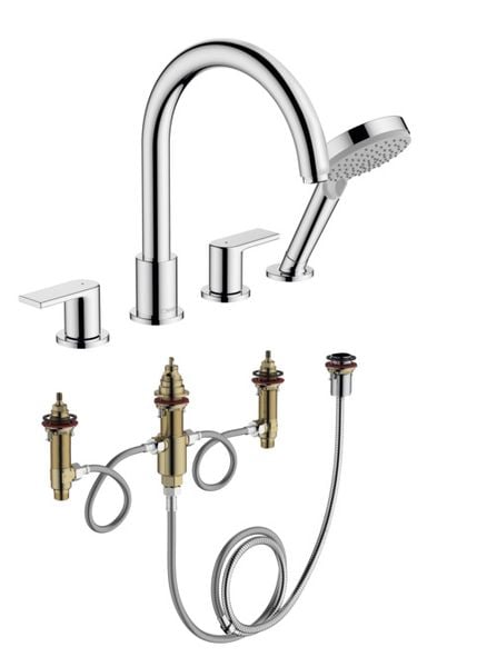 Bộ vòi 4 lỗ Hansgrohe HG Vernis Shape 71451007