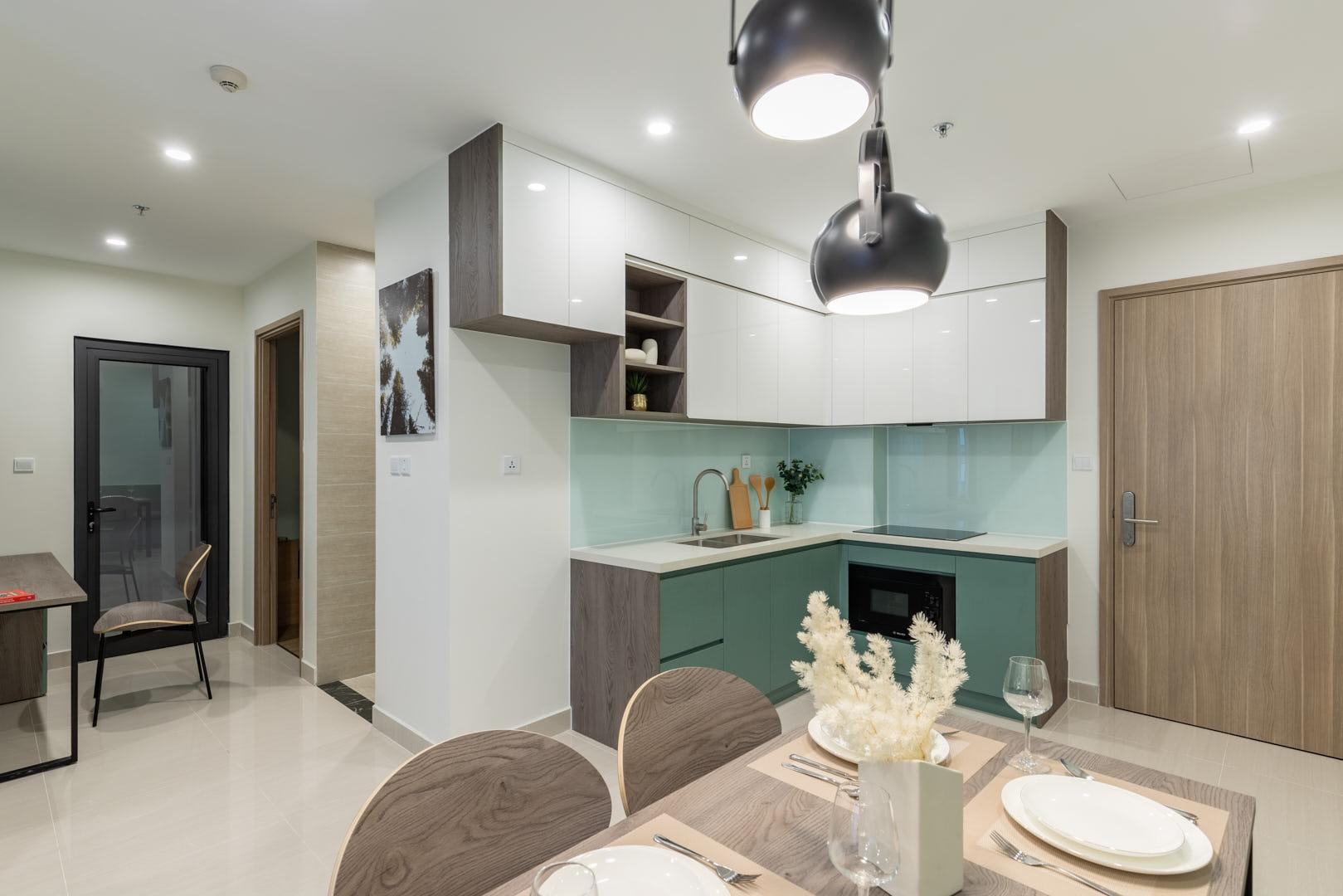 Tổng thể được thiết kế hài hòa nhằm tối ưu hóa diện tích và công năng