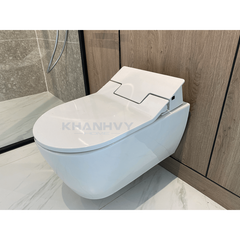 Bồn cầu treo tường Me By Starck với nắp Sensowash Duravit 588.46.406
