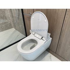 Bồn cầu treo tường Me By Starck với nắp Sensowash Duravit 588.46.406