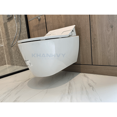 Bồn cầu treo tường Me By Starck với nắp Sensowash Duravit 588.46.406