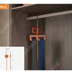 Cây treo cavat bọc da Garis GW01.3