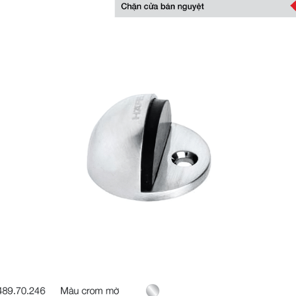 Chặn cửa bán nguyệt Häfele màu crom mờ 489.70.246