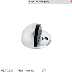 Chặn cửa bán nguyệt Häfele màu niken mờ 489.70.230