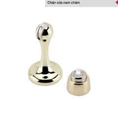 Chặn cửa nam châm Häfele đồng bóng 938.23.028