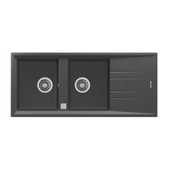 Chậu đá nhân tạo TEKA STONE 80 B-TG 2B 1D BLACK 115400011